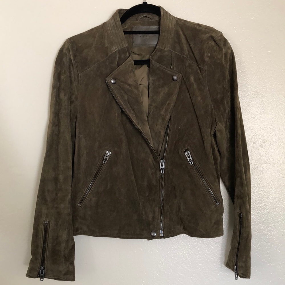 BlankNYC No Limit Suede Moto Jacket